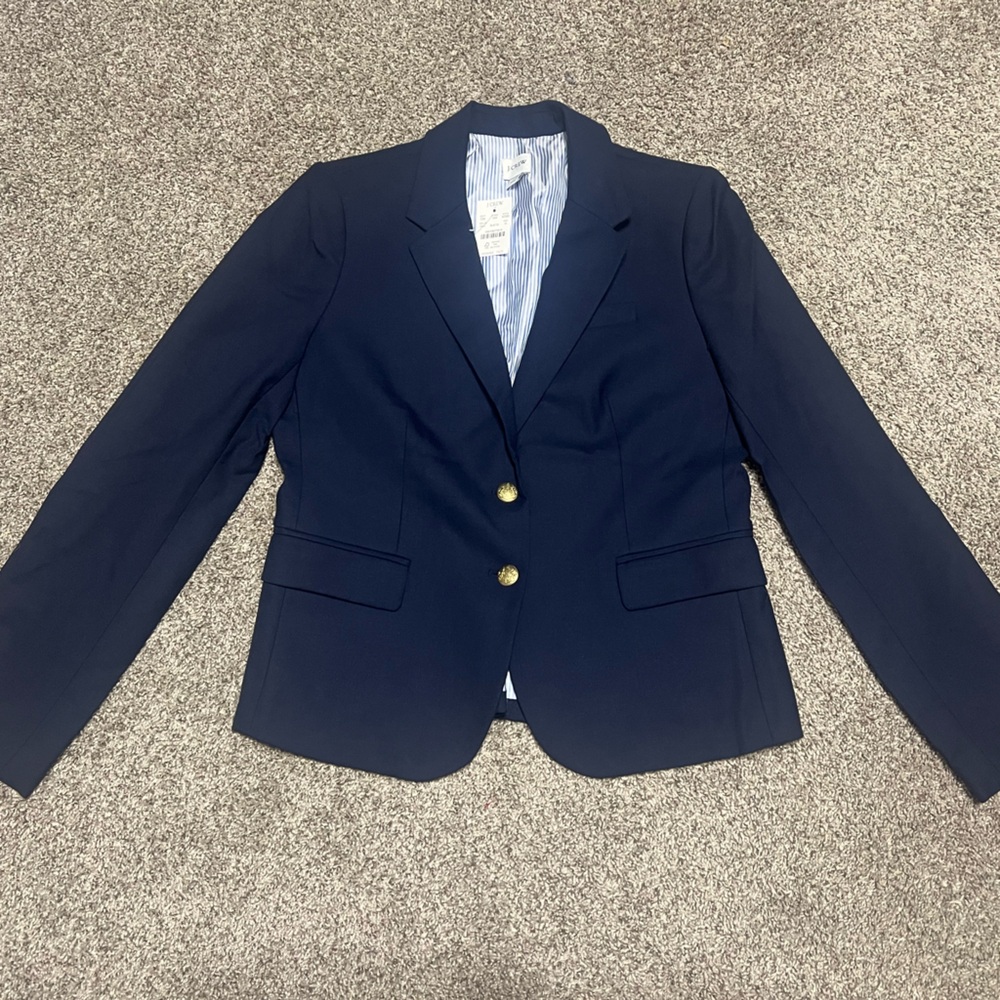 J. Crew Navy Gold Button Blazer size 10